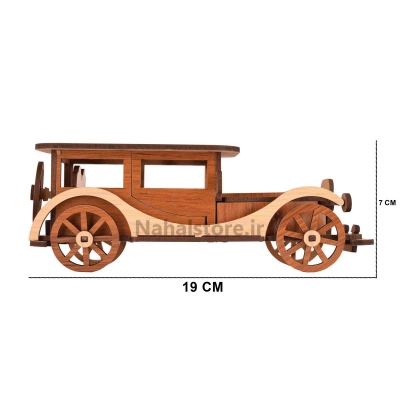 ماکت ماشين چوبي کلاسيک - سايز 3 -طرح 3