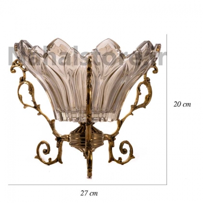 آجيل خوري کريستال (پايه فلزي)(سه رخ)-ليزاموري