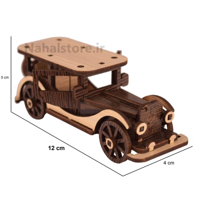 ماکت ماشين چوبي کلاسيک - سايز 1 -طرح 1