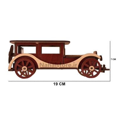 ماکت ماشين چوبي کلاسيک - سايز 3 -طرح 1
