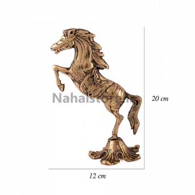 دکوري برنجي اسب يک طرفه (راست)-سايز 2