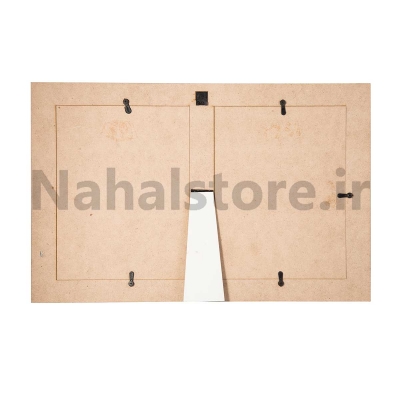 قاب عکس خانواده 2 قاب (نوار نقره اي)-1621